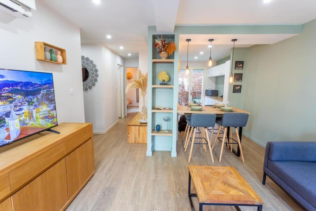 Appartement Centre Au Calme-terrasse-parking-